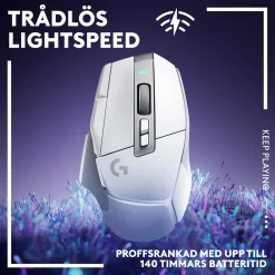 Logitech G 502 X Lightspeed Trådløs gamingmus - Hvid
