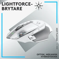 Logitech G 502 X Lightspeed Trådløs gamingmus - Hvid