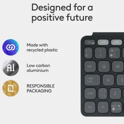 Logitech Keys-To-Go 2 bærbart Bluetooth-tastatur, Sort