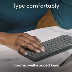 Logitech Keys-To-Go 2 bærbart Bluetooth-tastatur, Sort