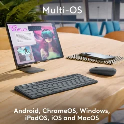 Logitech Keys-To-Go 2 bærbart Bluetooth-tastatur, Sort