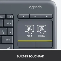 Logitech K400 Plus Trådløst tastatur med touchpad