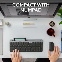 Logitech K580 Slim trådløst tastatur til flere enheder