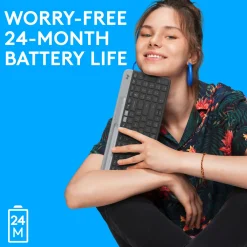 Logitech K580 Slim trådløst tastatur til flere enheder