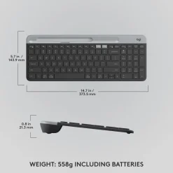Logitech K580 Slim trådløst tastatur til flere enheder