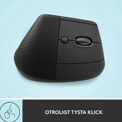 Logitech Lift vertikal ergonomisk mus, Graphite
