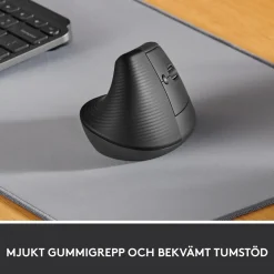 Logitech Lift vertikal ergonomisk mus, Graphite