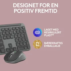 Logitech MK950 Signature Slim Trådløst tastatur og mus