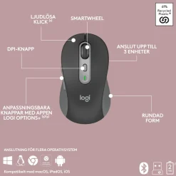 Logitech MK950 Signature Slim Trådløst tastatur og mus