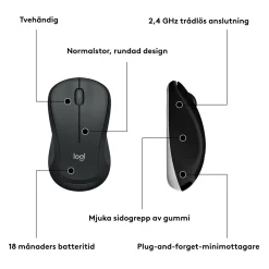 Logitech MK540 Trådløst tastatur og mus