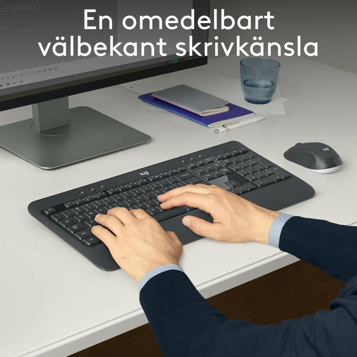 Logitech MK540 Trådløst tastatur og mus