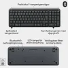 Logitech MK250 trådløst tastatur og mus, Bluetooth
