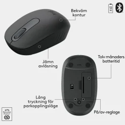 Logitech MK250 trådløst tastatur og mus, Bluetooth