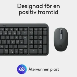 Logitech MK250 trådløst tastatur og mus, Bluetooth