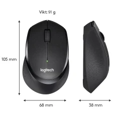 Logitech M330 Silent støjsvag trådløs mus