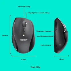 Logitech M705 Trådløs computermus