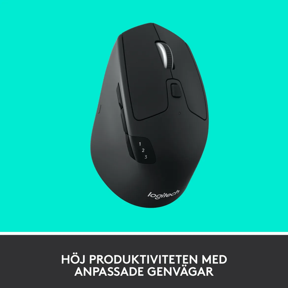 Logitech M720 trådløs mus med Unifying og Bluetooth