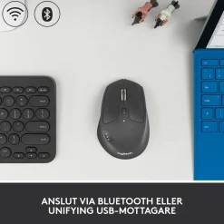 Logitech M720 trådløs mus med Unifying og Bluetooth