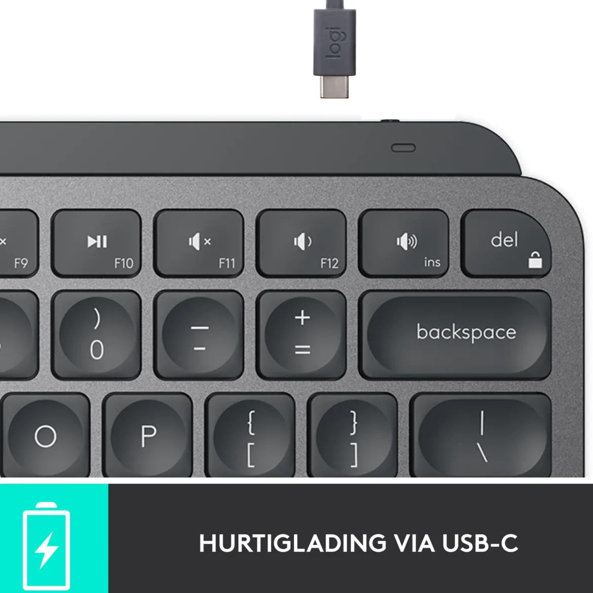 Logitech MX Keys Mini Trådløst tastatur - Grå