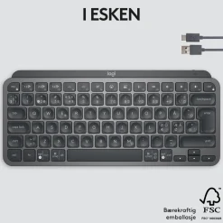 Logitech MX Keys Mini Trådløst tastatur - Grå