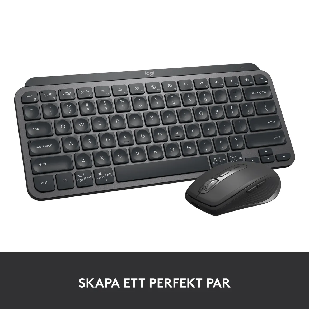 Logitech MX Keys Mini Trådløst tastatur - Grå