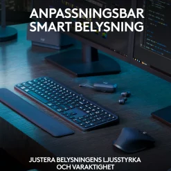 Logitech MX Keys S Combo trådløst tastatur og mus, Graphite