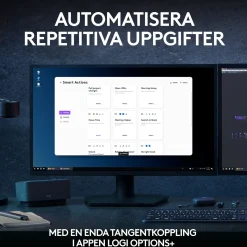 Logitech MX Keys S Combo trådløst tastatur og mus, Graphite