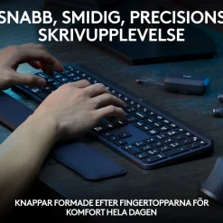 Logitech MX Keys S Trådløst tastatur - Grafit