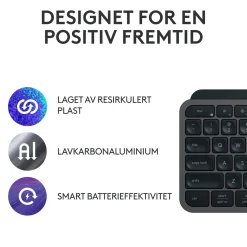 Logitech MX Keys S Trådløst tastatur - Grafit