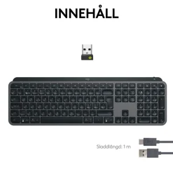 Logitech MX Keys S Trådløst tastatur - Grafit