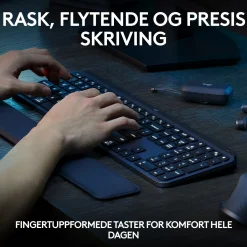 Logitech MX Keys S Trådløst tastatur - Grafit