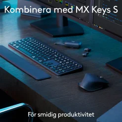 Logitech MX Master 3s trådløs computermus, Grafit, Bluetooth-udgave