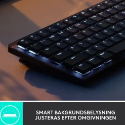 Logitech MX Mechanical Mini trådløst mekanisk tastatur, Tactile Quiet (Brown)