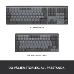 Logitech MX Mechanical Mini trådløst mekanisk tastatur, Tactile Quiet (Brown)