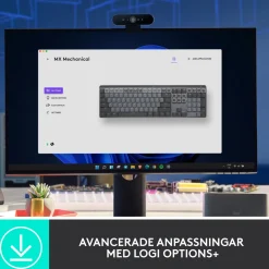 Logitech MX Mechanical trådløst mekanisk tastatur, Tactile Quiet (Brown)