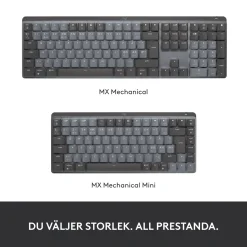 Logitech MX Mechanical trådløst mekanisk tastatur, Tactile Quiet (Brown)