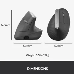 Logitech MX Vertikal Trådløs mus til computer