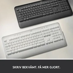 Logitech Signature K650 trådløst tastatur med håndledsstøtte, Graphite