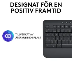 Logitech Signature K650 trådløst tastatur med håndledsstøtte, Graphite