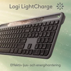 Logitech Signature Slim Solar+ trådløst tastatur med solopladning