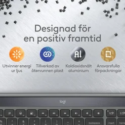 Logitech Signature Slim Solar+ trådløst tastatur med solopladning