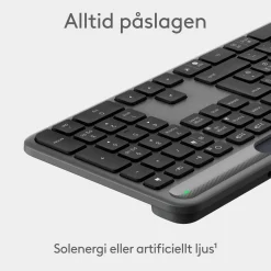Logitech Signature Slim Solar+ trådløst tastatur med solopladning