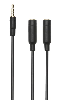 Luxorparts Adapter til computerheadset til mobil, konsol og computer - Sort