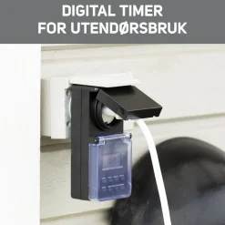 Luxorparts Digital timer 7 dage til udendørs brug