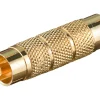 Luxorparts Dobbelt hanestik RCA - Forgyldt