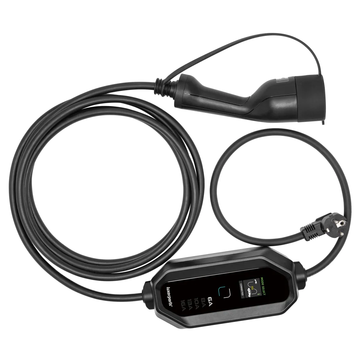 Luxorparts e-Charge Schuko til Type 2 ladekabel 5 m