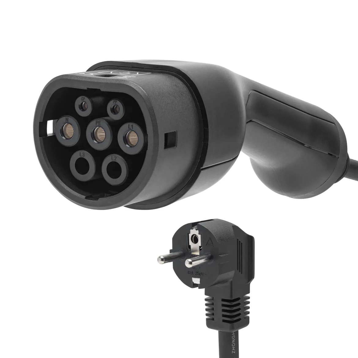 Luxorparts e-Charge Schuko til Type 2 ladekabel 5 m