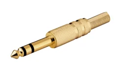 Luxorparts Forgyldt 6,3 mm hanstik Stereo