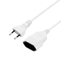 Luxorparts Forlængerledning Ujordet (EU) 5-pak - 15 cm