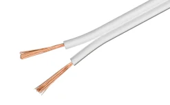 Luxorparts Højttalerkabel 2,5 mm² Hvid - 10 m
